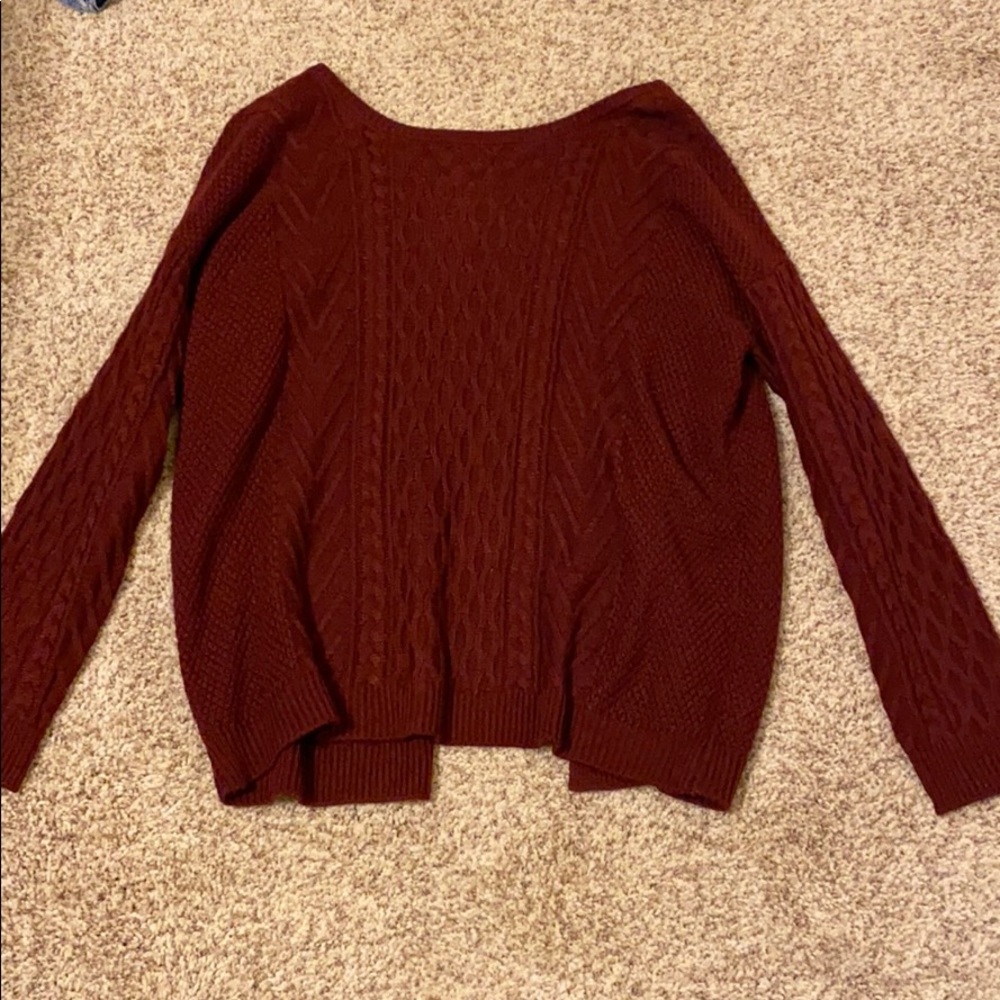 Open Back Sweater
